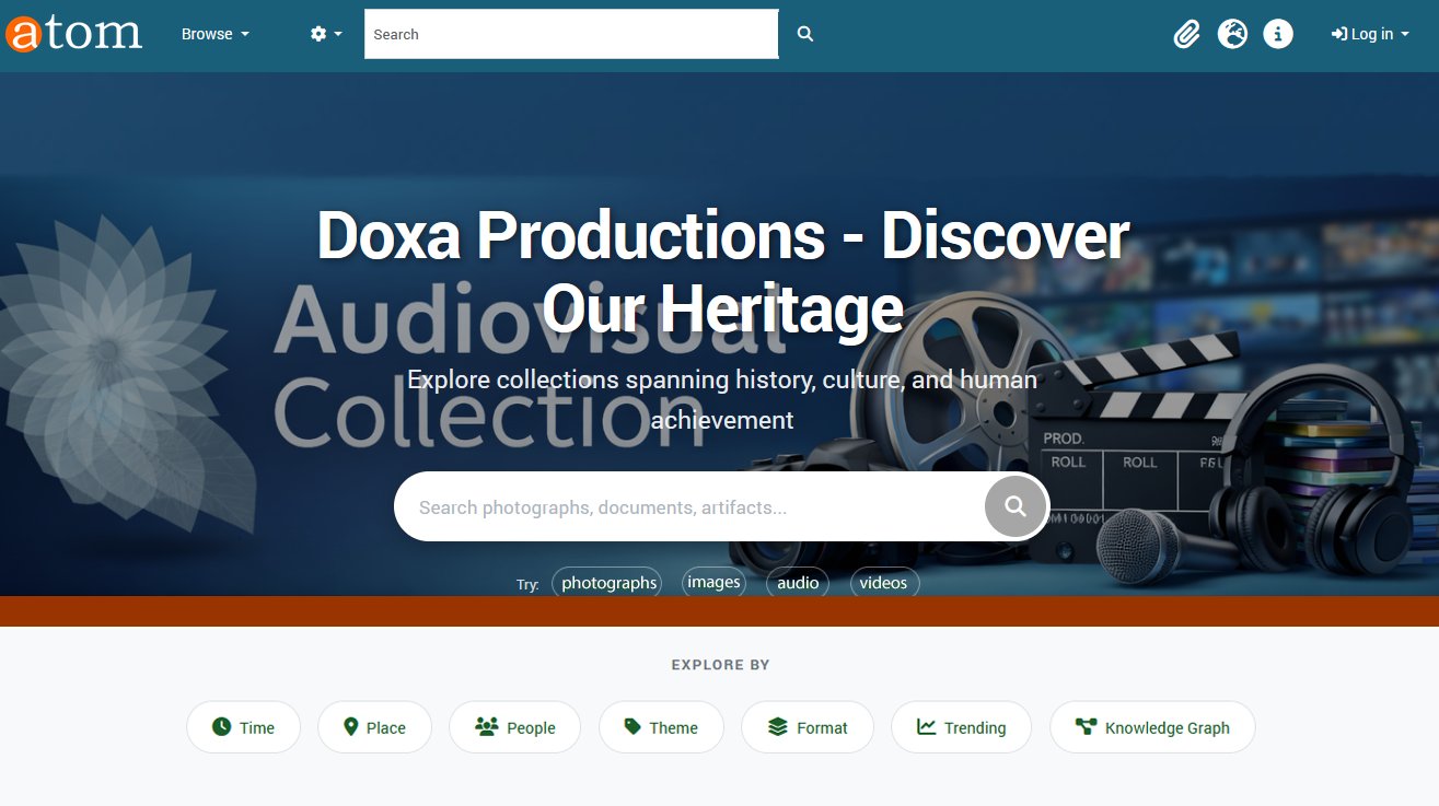 Doxa Visual History Archive — AtoM interface